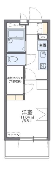 レオパレスT ヴィルヌーブIIIの間取り画像