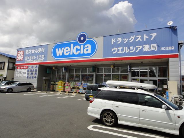 近くのウエルシア川口北園店まで339m（徒歩5分）