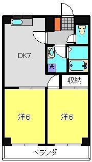 フラッツ加山の間取り画像