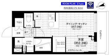グランドコンシェルジュ練馬中村橋ACの間取り画像