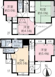 池袋本町二丁目戸建の間取り画像
