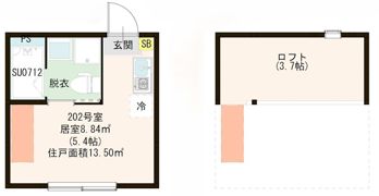 ハーモニーテラス大和町Vの間取り画像