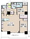 ゲートシティ大崎サウスパークタワーの間取り画像