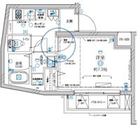 ディアレイシャス池尻大橋の間取り画像