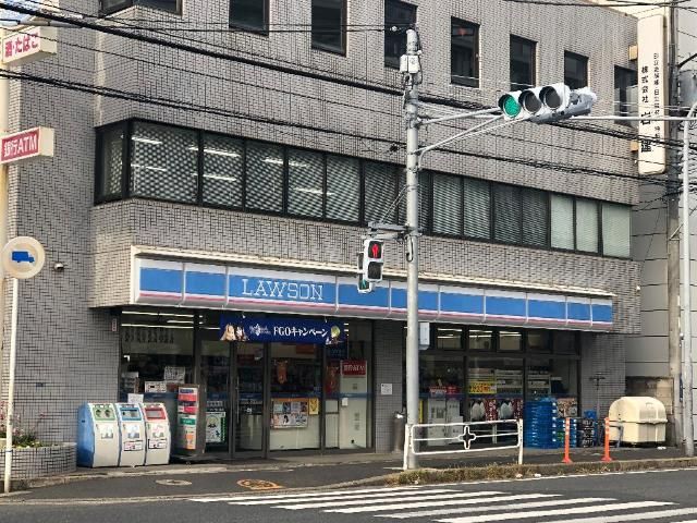 近くのローソン市川湊店まで388m（徒歩5分）