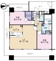 スカイクレストビュー東京の間取り画像