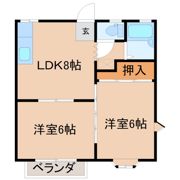 ハイツシャルムの間取り画像