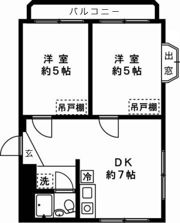 荻野ハイツの間取り画像