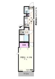 アンソレイユ渋谷本町の間取り画像