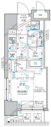 ディアレイシャス横浜WESTの間取り画像