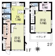 西町2丁目 戸建の間取り画像