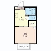 メゾンベル美園の間取り画像