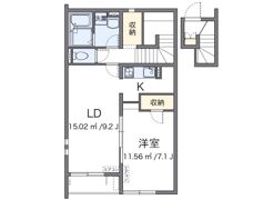クレイノクオーレ狭山の間取り画像