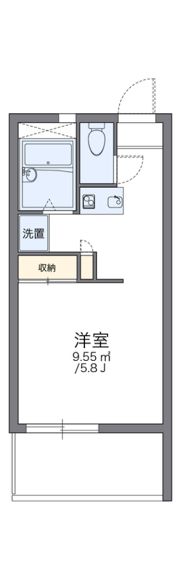 レオパレスM－47の間取り画像