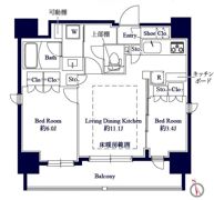 GRAN PASEO八丁堀IIの間取り画像