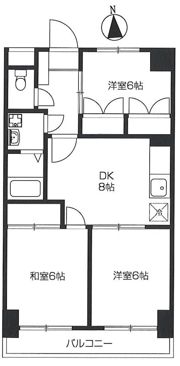 KサンライトマンションIIの間取り画像