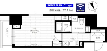 グランドコンシェルジュ六本木の間取り画像