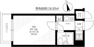 ステージファースト東麻布の間取り画像