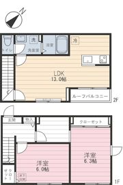 ヒルサイドスクエアII棟の間取り画像