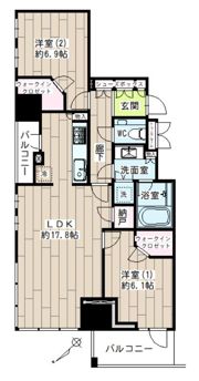 プラウドタワー渋谷の間取り画像