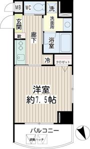 グランイーサ新丸子の間取り画像