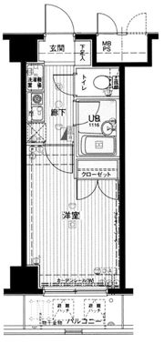 メインステージ東高円寺の間取り画像