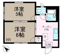 フジフラットの間取り画像
