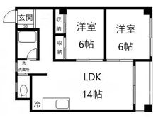 升本マンションの間取り画像
