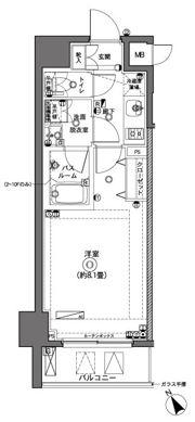 ZOOM横浜の間取り画像