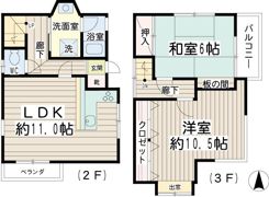 汐入町3丁目戸建の間取り画像