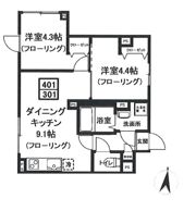 ALTO緑が丘の間取り画像