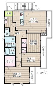 大曽根2丁目ファミリーハウスの間取り画像