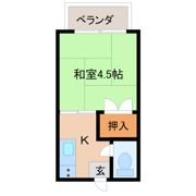 岩崎荘C棟の間取り画像