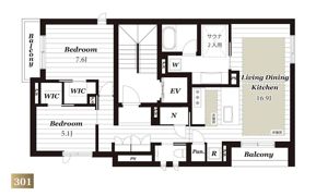 グランフォルトゥーナ吉祥寺の間取り画像