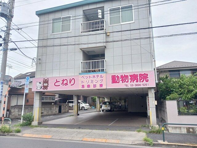 近くのとねり動物病院まで297m（徒歩4分）