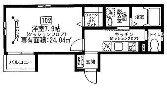 グランドール旗の台の間取り画像