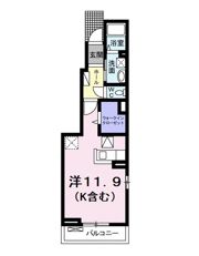 ベル オーブ 国立の間取り画像