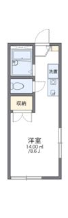 レオパレスリバーサイド染地の間取り画像
