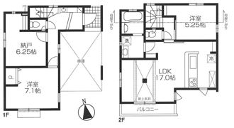 BLOOMING MAISON世田谷区千歳台1号棟の間取り画像