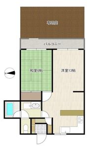 キャニオンコープ第2千歳船橋 103の間取り画像