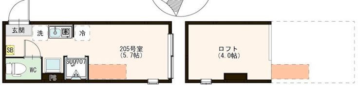 Emarie代田橋の間取り画像