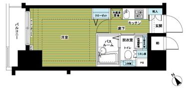 トーシンフェニックス新横濱イクシールの間取り画像