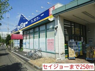 近くのセイジョーまで250m（徒歩4分）