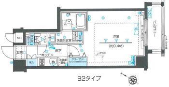 ZOOM目黒不動前の間取り画像