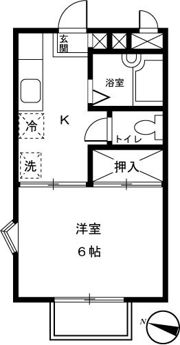 エクレール国立の間取り画像
