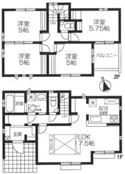 BLOOMING MAISON練馬区南大泉2号棟の間取り画像