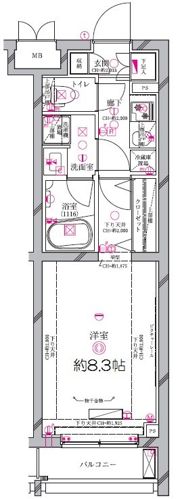 ディアレイシャス世田谷上町の間取り画像