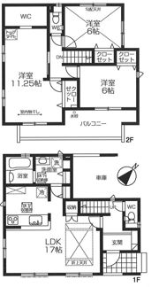 BLOOMING MAISON越谷市大里14号棟の間取り画像
