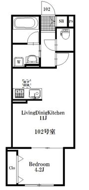 ディア シーサイドの間取り画像