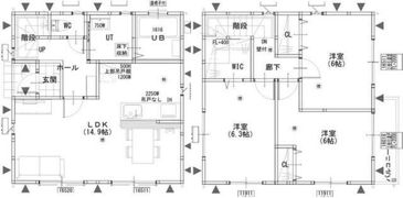 グランソフィア国立 C号棟の間取り画像